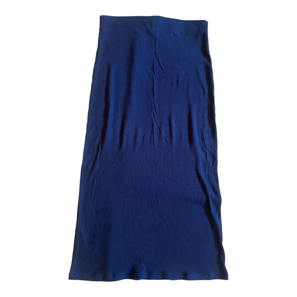 Aritzia Wilfred BLACK Janine Skirt ribbed body-con, size small - Picture 8 of 9